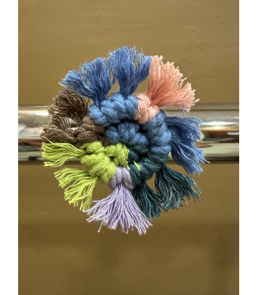 Μαγνητάκι μακραμέ στρογγυλό 6εκ